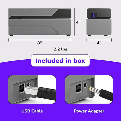 Rollo USB Shipping Label Printer - Commercial Grade Thermal Label Printer for Shipping Packages - High Speed Direct Thermal 4x6 Label Printer