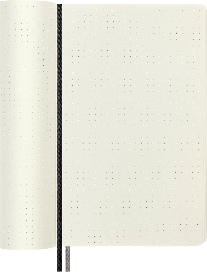 Moleskine Classic Expanded Notebook, Soft Cover, Large (5" x 8.25") Dotted, Black, 400 Pages