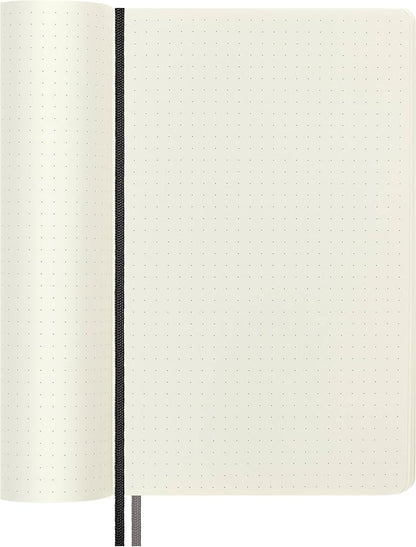 Moleskine Classic Expanded Notebook, Soft Cover, Large (5" x 8.25") Dotted, Black, 400 Pages