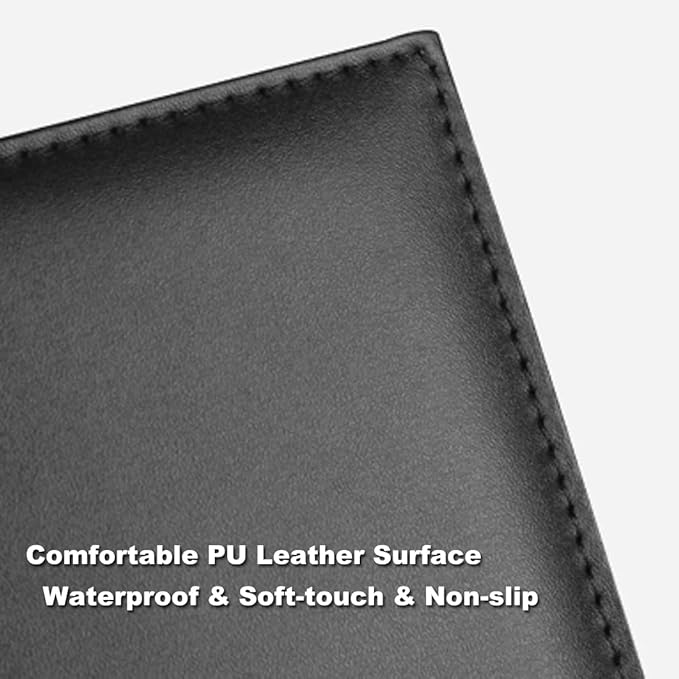 PU Leather Clipboard 13" X 9" - A4 File Clip Folder Document Organizer Writing Pad Business Card Holder - Magnetic Conference Pad with Pen Holder for Hotel Office Hospital School