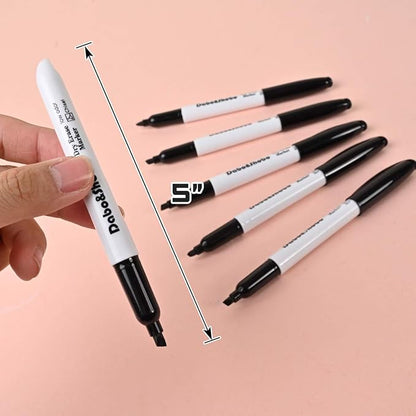 Dabo&Shobo Dry Erase Markers, （80 Count, Black,Chisel Tip）-White Board Markers/Pens ，Very Suitable for Writing on The School、 Office 、Home Dry Erase whiteboard Mirror Glass…