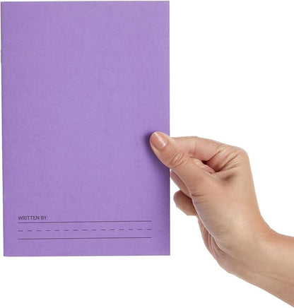 Bright Creations 6 Pack of Blank Books for Kids to Write Stories, Make your Own Comic, Journal, or Book, Paperback (6 Colors, 12 Sheets/24 Pages, 5.5x8.5 in)