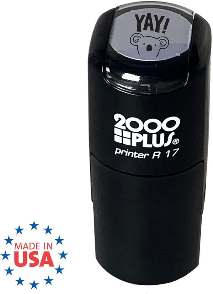 Yay! Koala Stamp / 2000 Plus Self Inking Teacher Stamp/Black Ink for School Worksheets