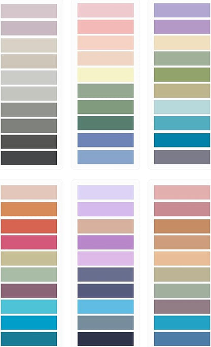 Sticky Tabs 1200 pcs Book Tabs for Page Markers,Morandi Sticky Note Tabs Page Markers for Notebooks,Book Markers,Colorful Book Tabs, Annotation supplies，Transparent Sticky Tabs for Books,Post It Notes