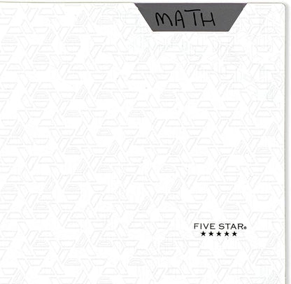 Five Star 2-Pocket Folder, Plastic Folder with Stay-Put Tabs, Fits 3 Ring Binder, Holds 8-1/2" x 11" Paper, White (333420I-ECM)
