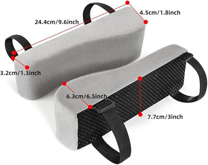 Office Chair Armrest Covers Memory Foam Chair Arm Pads,Universal Elbow Pillow Gaming Chair Arm Rest Cushion for Elbows and Forearms Pressure Relief(Set of 2)