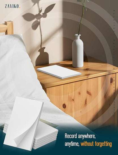 Note Pads 3x5, 6 Pack Small Notepads 3x5 Memo Pads, Small Notebooks 3x5 Scratch Pads, Small Writing Pads of Paper 3x5, White Mini Notepad 3x5 Blank Server Pads, Writing Notes Paper, 50 Sheets/Padad