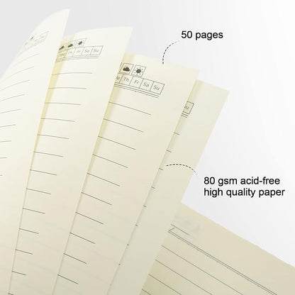 Epakh 22 Packs Spiral Notebook Hard Cover Spiral Journal, Wide Ruled Pages, 50 Sheets 100 Pages, Lined Style(Brown,A5)