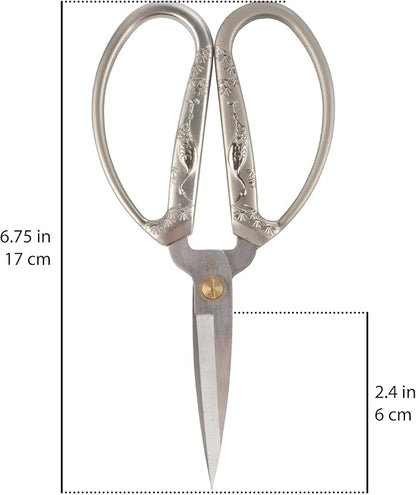 JubileeYarn Classic Chinese Small Embroidery Craft Scissors - Bronze, Copper, Silver - 10 Scissors Each