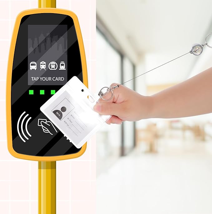 BESARME Teacher Lanyard with ID Holder Colorful Cute Wooden Beaded Lanyards for ID Badge Holders Retractable Badge Reel Keys Eyeglass Chains for Women