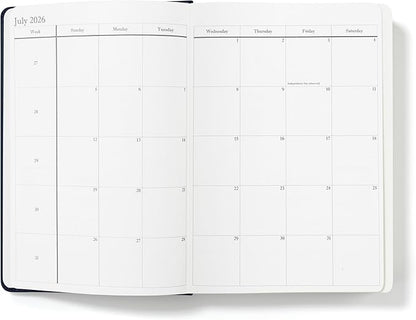 Wykeham's Executive 2026 Daily Journal Planner – US Public Holidays & Format – Customization Available (Royal Blue, 8.5"×5.5")