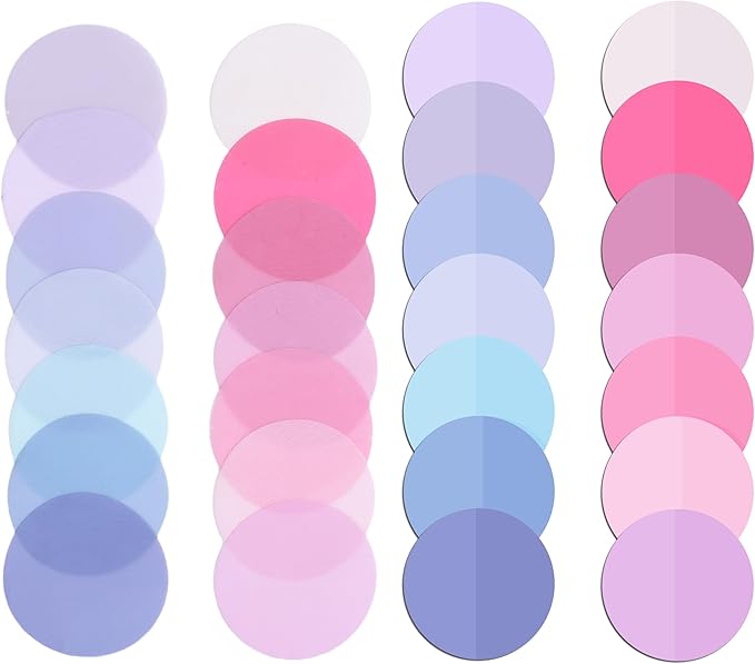 Mr. Pen- Transparent Sticky Note Set, 560Sheets, Colorful, Round Transparent Sticky Notes Set, Bible Sticky Notes Clear Sticky Notes Transparent, Bible Notes, Transparent Sticky Notes for Bible Study