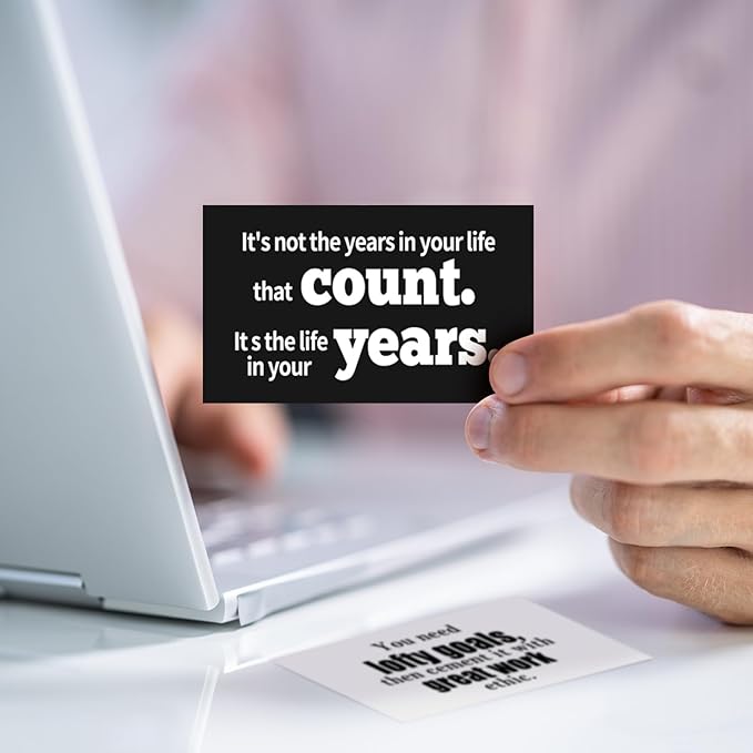 Jinei 300 Inspirational Affirmation Cards Positive Motivational Cards Small Mini Encouragement Quotes for Women Mother's Day Church(Famous Quotes)