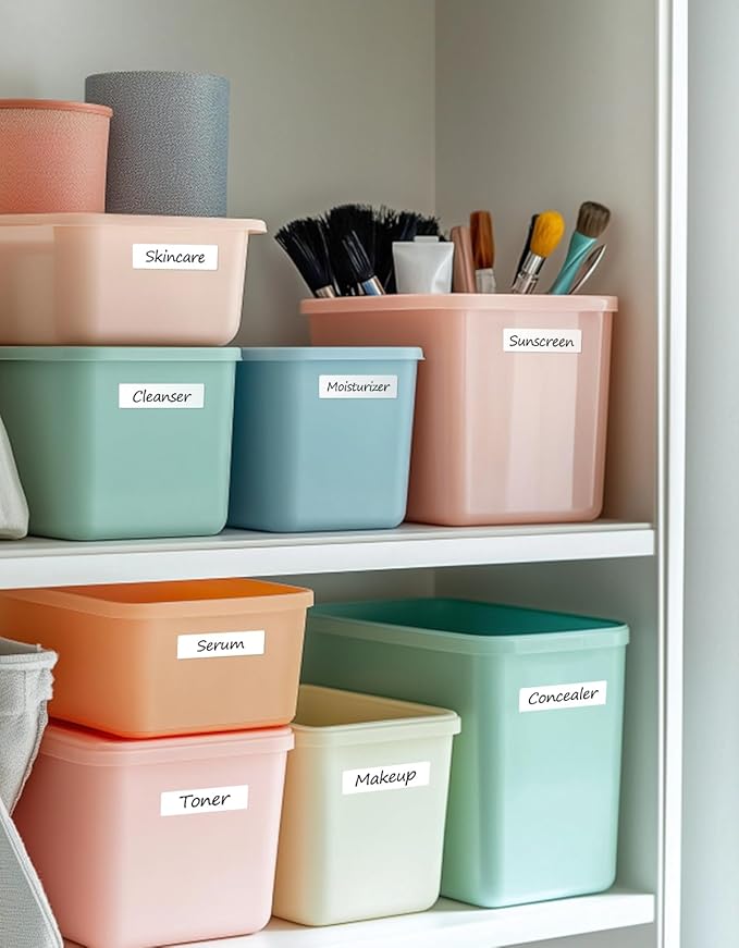 MUNBYN 3x1 Inch White Thermal Labels, Strong Adhesive, Thermal Sticker Labels for Price, Mailing, Name, 1000 Sheets/1 Roll