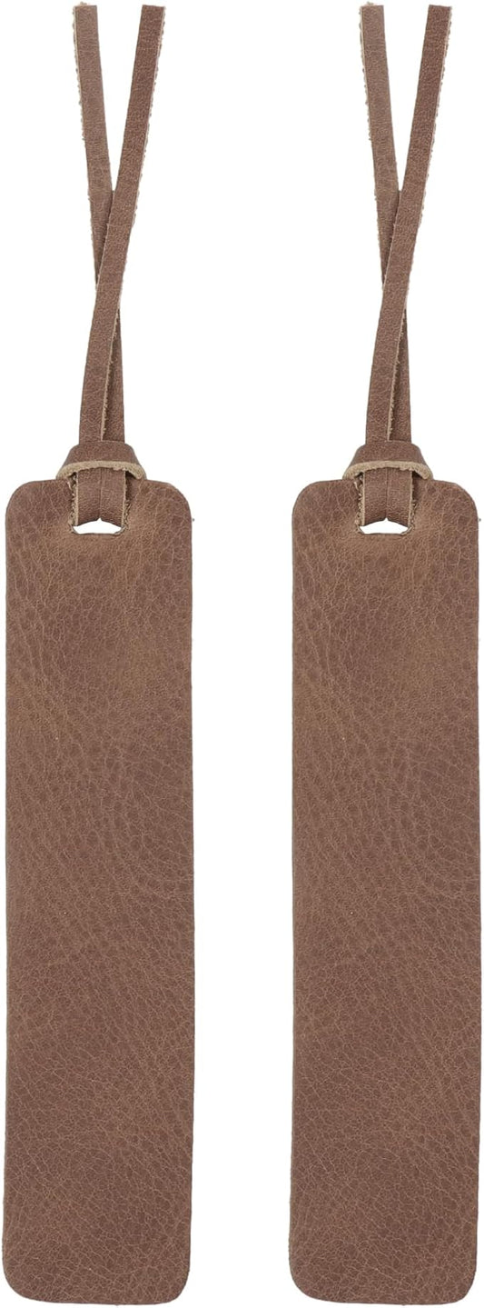 Londo Genuine Leather Handmade Bookmark (Set of 2) (Knotted, Mink)
