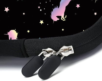 11.6" 12.2 inches Laptop Sleeve Chromebook Case Ultrabook Case Notebook Sleeve Tablet Case Neoprene Handle Sleeve for Men Women, Two Pockets Fit Apple MacBook Air Samsung Acer HP DELL(Unicorn)