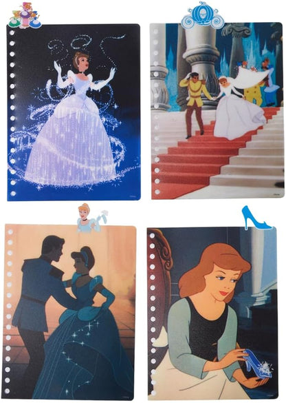 Innovative Designs Disney Cinderella Tab Journal Notebook, Spiral Bound, 96 Lined Pages, 8 x 7 inches