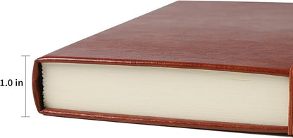 Journal Notebook Journal for Men/Women Journals for Writing A5 180Sheets 360Pages College Ruled Notebook 100gsm Lined Paper Leather Hardcover Journal 5.9'' X 8.4'' (Brown)