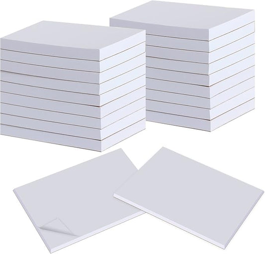 20 Pack Note Pads Memo Pads 4”x6”- 100 Sheets Each Paper Notepads- Small Memo Scratch Pad Writing pads To Do Grocery List