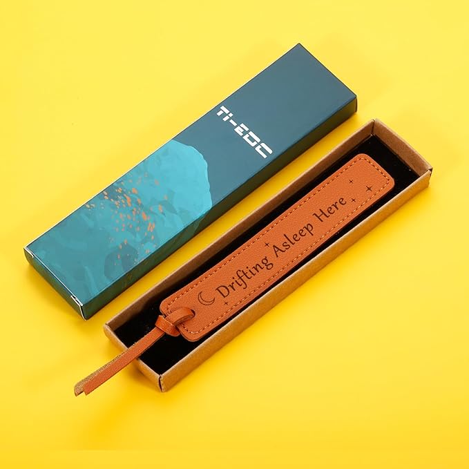 Leather Bookmark Wedding Party Gift Wedding Gift for Book Lovers Bookish Gift Drifting Asleep Here Book Marks for Reading Women Leather Anniversary Gifts for Her Women Wedding Reader