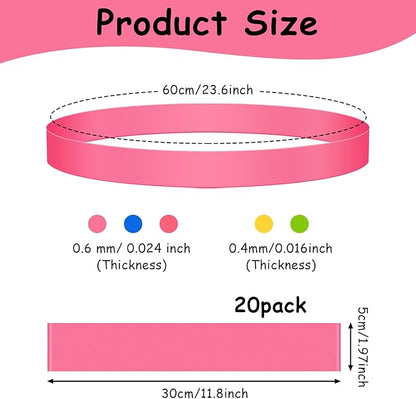 20 Pack Chair Bands for Kids with Fidgety Feet, ADHD Tools for Kids, ROOKEA Sensory Room Must Haves for Adhd Kids Fidget Chair Bands Autism Classroom Must Haves ADHD Tools for Classroom Home Chairs