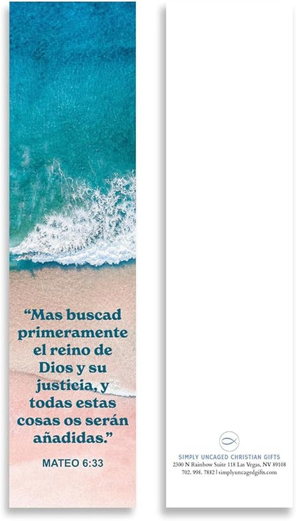 Spanish Christian Verses Bookmarks, Variety Pack Bookmarks, Christian Bookmark, Page Marker Divider, Christian Gifts for All Occasions Divisor de lectura (Pack of 24)