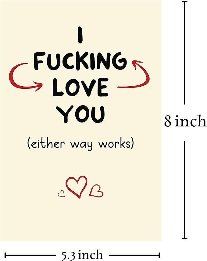 Cheerin Funny Anniversary Greeting Card with Envelope - Romantic Birthday Card - Hilarious Gifts for Him Her Girlfriend Boyfriend Wife Husband