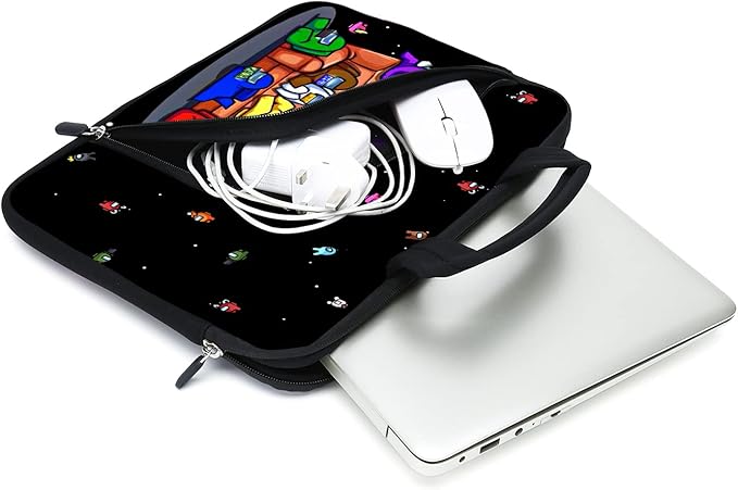 11.6" 12.2 inches Laptop sleeve Chromebook Case Ultrabook Case Notebook Sleeve Tablet Case Neoprene Handle Sleeve for Men Women, Two pockets Fit Apple MacBook Air Samsung Acer HP DELL(Games)