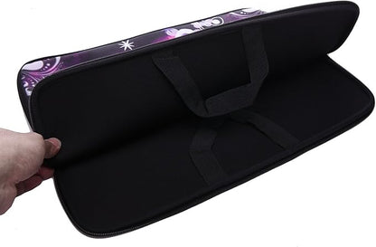 13.3-Inch to 14-Inch Laptop Sleeve Case Neoprene Carrying Bag with Hidden Handles for MacBook/Notebook/Ultrabook/Chromebooks (Pink Butterfly)