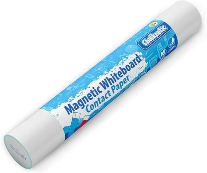 Magnetic Whiteboard Contact Paper, Adhesive Dry Erase Board for Magnet, Peel and Stick Magnet Wall Decal for Kids Toddlers Preschool Kindergarten Classroom, 39" x 18"