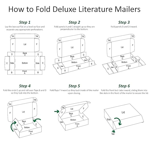 Boxes Fast BFMFL15112 Deluxe Literature Cardboard Mailers, 15 1/8 x 11 1/8 x 2 Inches, Corrugated Die-Cut Shipping Boxes, Large White Mailing Boxes (Pack of 50)