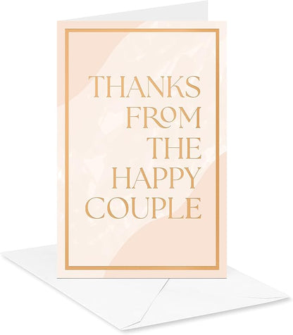 American Greetings 48-Count Blank Wedding Thank You Cards with Envelopes