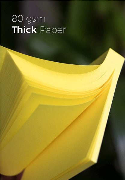 (6 Pack) Sticky Notes 3x3 in Bright Colored Super Self Sticky Pads - 100 Sheets/Pad - Easy to Post for School, Office Supplies, Desk Accessories