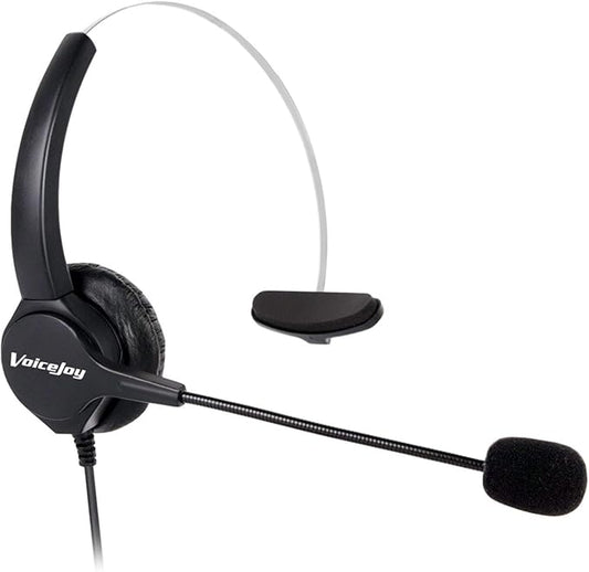VoiceJoy Office Headset with RJ9 Plug for Cisco IP Phones 7940 7960 7970 6921 Series 8811,8841,8851,8861,8941,8945,8961,9951,9971 etc