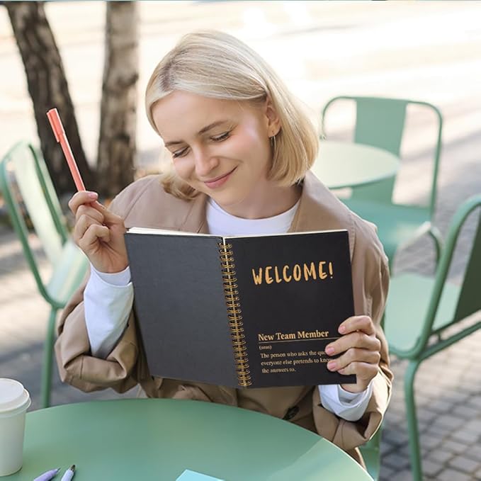 Welcome New Team Member 160 Blank Pages Spiral Notebook, New Hire Gifts for Colleague, New Job Gifts for Coworkers, New Employee Welcome Gifts, Team Notebooks for Employees, Team Member Gifts