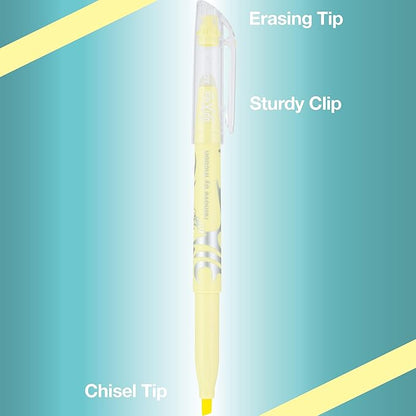 Pilot, FriXion Light Pastel Erasable Highlighters, Chisel Tip, Pack of 14, Assorted Colors