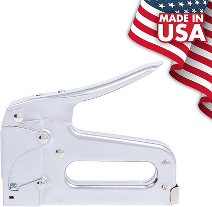Arrow T50 Heavy Duty Staple Gun for Upholstery, Wood, Crafts, DIY and Professional Uses, Manual Stapler Uses 1/4”, 5/16”, 3/8", 1/2", or 9/16” Staples