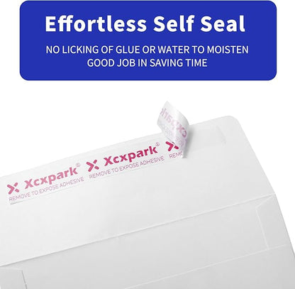 100 Qty Printable A7 Invitation Envelopes 5.25X7.25 inches Cards, Self Seal 120GSM white Paper Envelopes for Invitations, Papers, Photos, Documents, Wedding, Baby Shower, Easy to Seal Peel