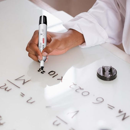 Comix Low Odor Dry Erase Markers, 36 Bulk Black Color Whiteboard Markers, Chisel Tip Thick Markers for Kids Teachers