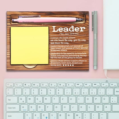 Thank You Appreciation Gifts for Leader, Great Leader Gifts for Women, Best Team Leader Gifts for Women Men, Going Away Gift Retirement Gift for Leader Self-Stick Note Pad Holders-DW51