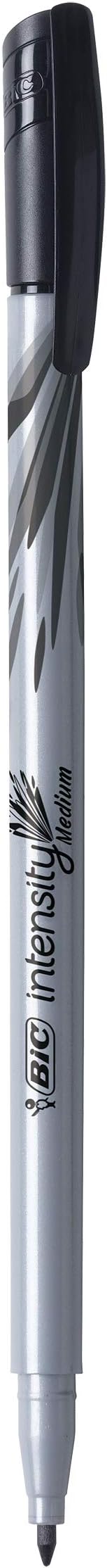 BIC Intensity Fineliner Marker Pen, Medium Point (0.7mm), Assorted Colors, 10 Count, Bold and Smooth Writing