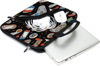 11.6" 12.2 inches Laptop Sleeve Chromebook Case Notebook Sleeve Two Pockets Fit Apple MacBook Air(Games-1)