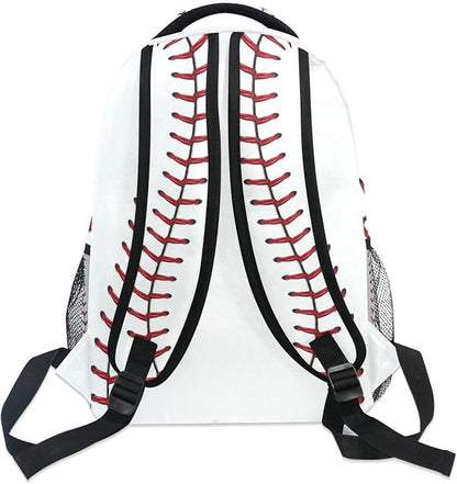 AUUXVA Custom School Backpack for Boys Kids with Name/Text Personalized Bookbag Add Your Name Customized Backpack Sports Baseball School Bag Laptop Backpack Travel Camping Daypack