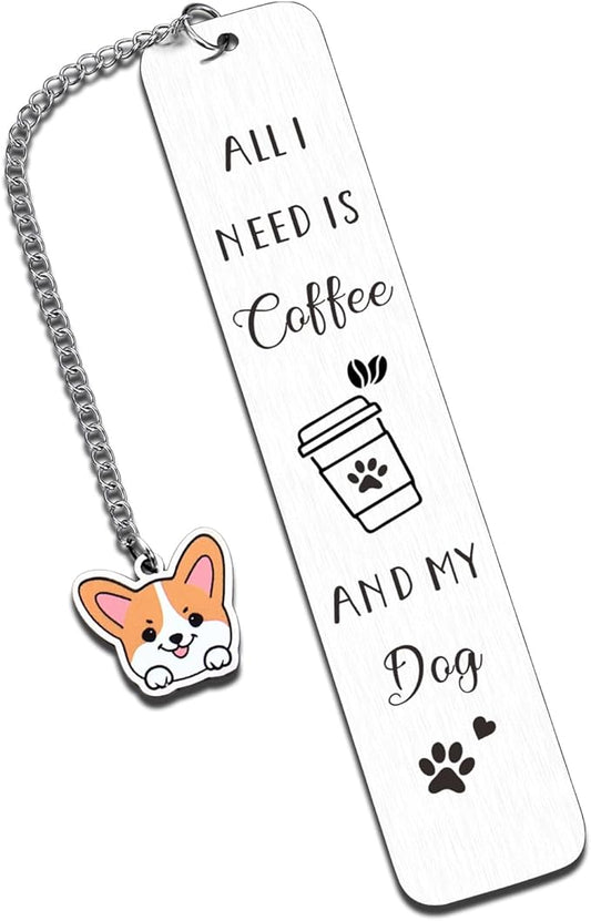 Corgi Gifts for Corgi Lovers, Corgi Dog Bookmark for Dog Lovers Gifts for Women, Dog Mom Gifts for Women, Cute Bookmarks Book Club Gifts for Readers Book Lovers Women, Book Marks for Reading Women Men