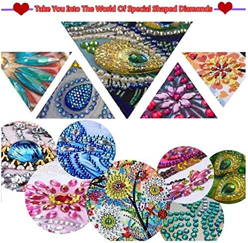 pigpigboss Morning Glory Bookmark Diamond Painting Kit 2 Pieces Diamond Painting Arts Flower Bookmark Diamond Painting Set for Adult Book Decor Bookmark Diamond Dot (21 X 6 CM)