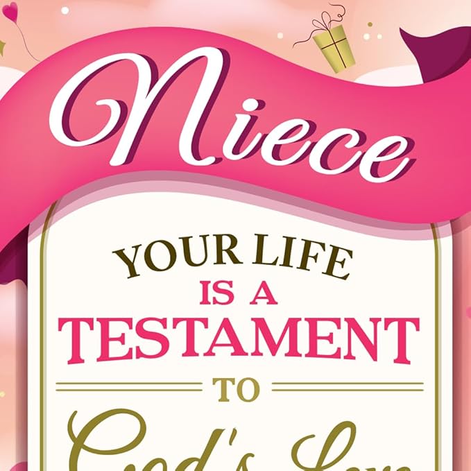 Prime Greetings Religious Birthday Card For Niece, Made in America, Eco-Friendly, Thick Card Stock with Premium Envelope 5in x 7.75in, Packaged in Protective Mailer