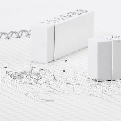 Amazon Basics Block White Eraser, 10 pack