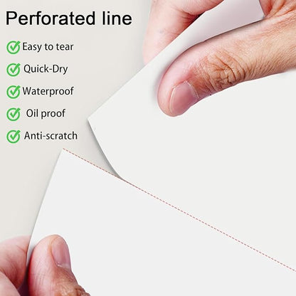 Thermal Printer Paper 8.5 x 11 Inch, 100 Sheets US Letter Size Thermal Paper, Compatible with M08F/A40 Thermal Portable Printer, Continual Feeding Folded Printing Paper (100 Sheets/Continuous Folding)