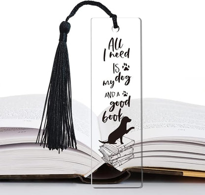 Dog Bookmark Inspirational Bookmark Gifts for Women Dog Owner Girls Bookworm Sister Daughter Lovers Book Female Friend Sister Gifts Friendship Gifts