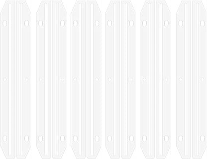 60Pcs 3 Ring Binders,Magazine Holders for Binders 3 Hole Punched Plastic Magazine Organizer Binder Accessories 3 Ring Binder Insert Strips for File Book Paper Magazine Collector, Translucent White